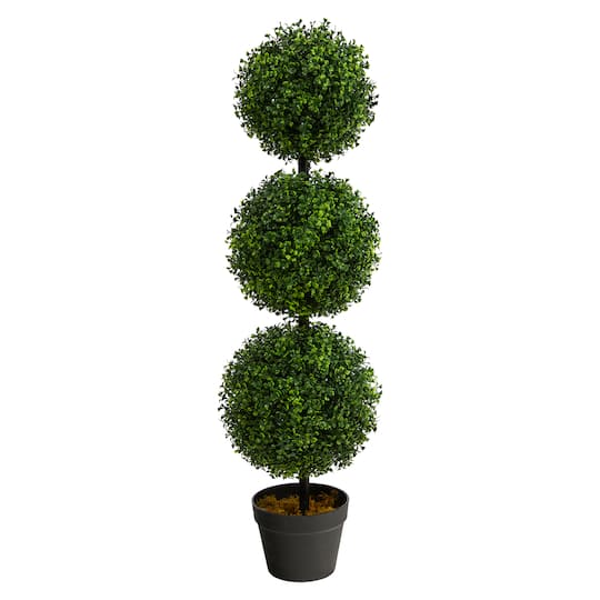 3ft. Potted Boxwood Triple Ball Topiary Tree